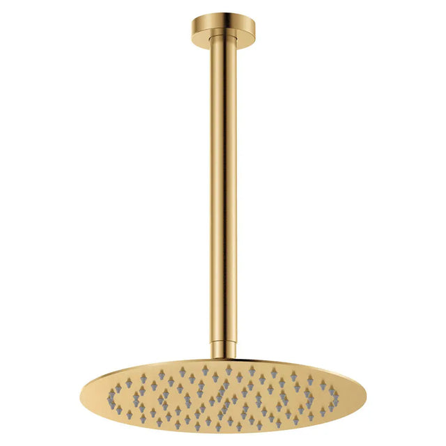 Kaya Ceiling Shower 250mm Head, 350mm Drop, Urban Brass fienza