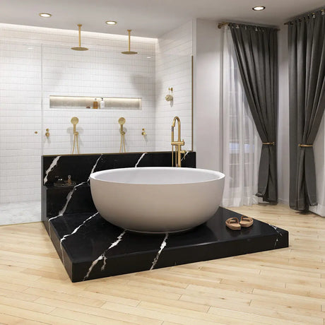 Kaya Shower Head, 250mm, Urban Brass fienza