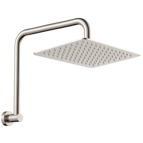 Tono Gooseneck Shower Arm Set, Brushed Nickel fienza