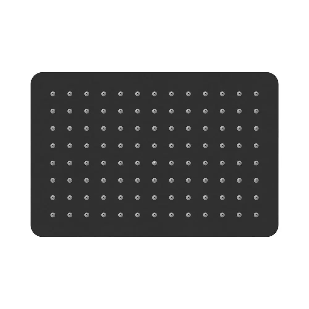 Koko Rectangular Shower Head, Matte Black fienza
