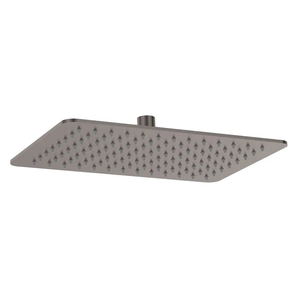 Koko Rectangular Shower Head, Gun Metal fienza