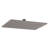 Koko Rectangular Shower Head, Gun Metal fienza