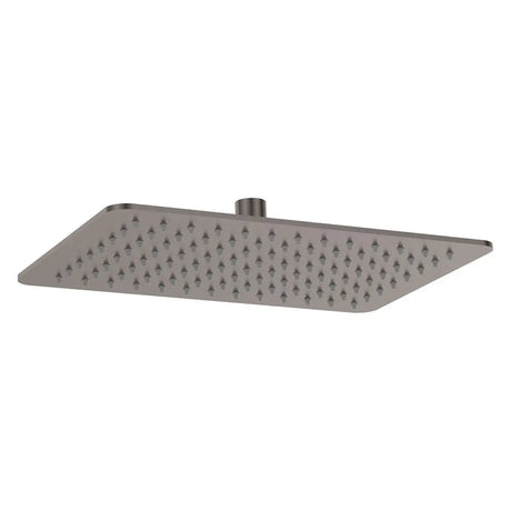 Koko Rectangular Shower Head, Gun Metal fienza