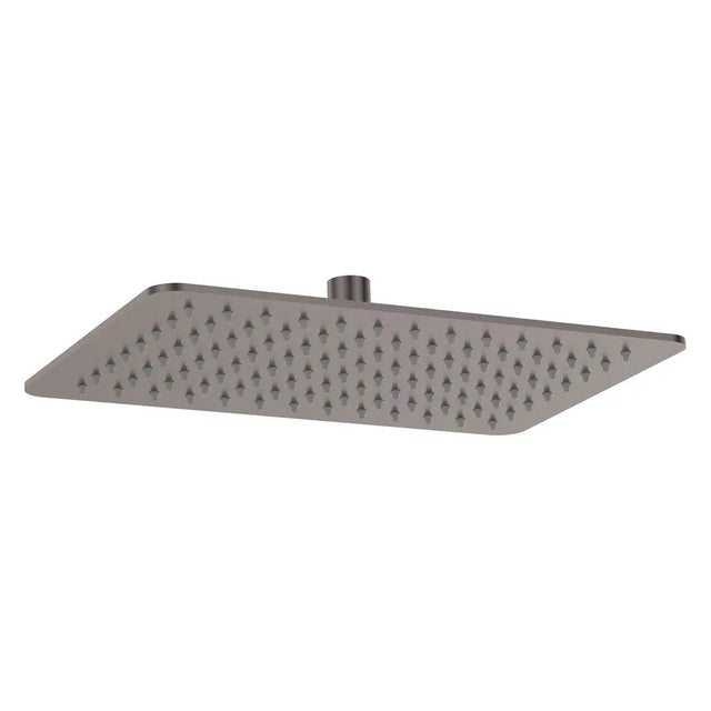 Koko Rectangular Shower Head, Gun Metal fienza