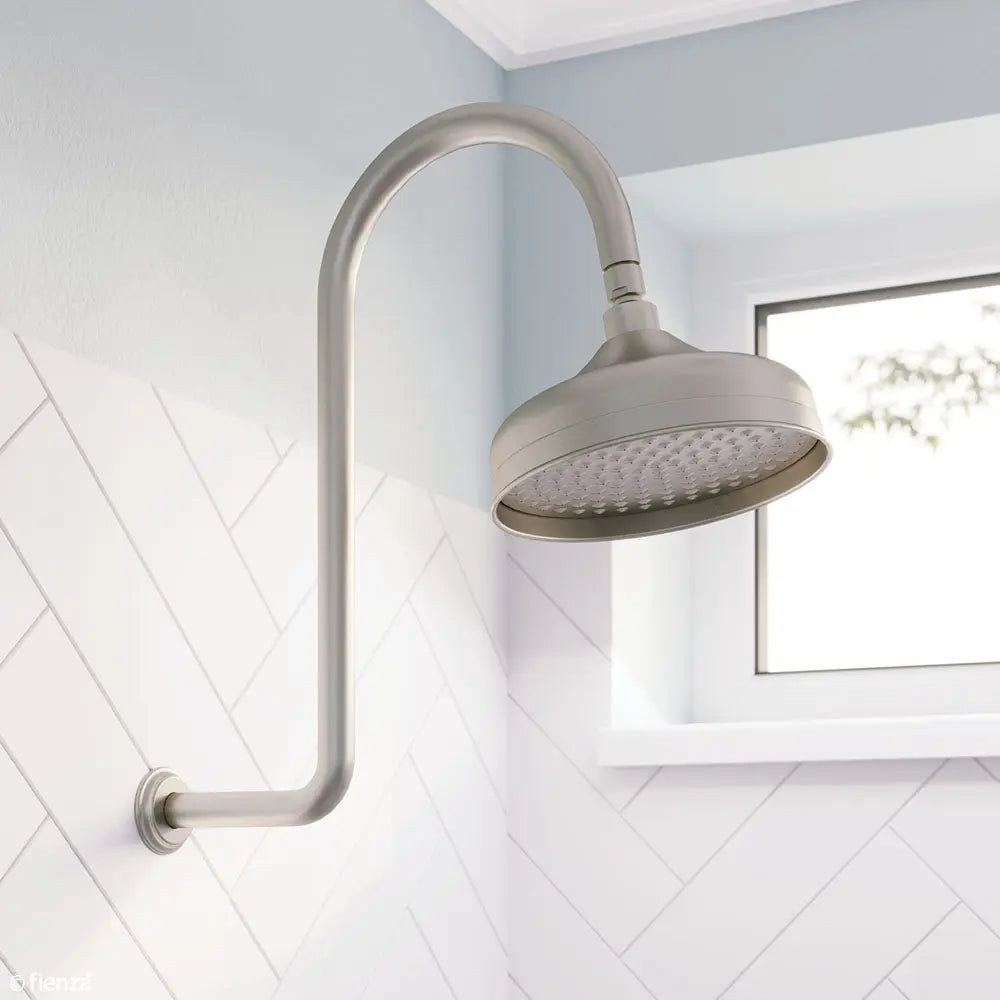Lillian Wall Arm Shower Set, Brushed Nickel fienza