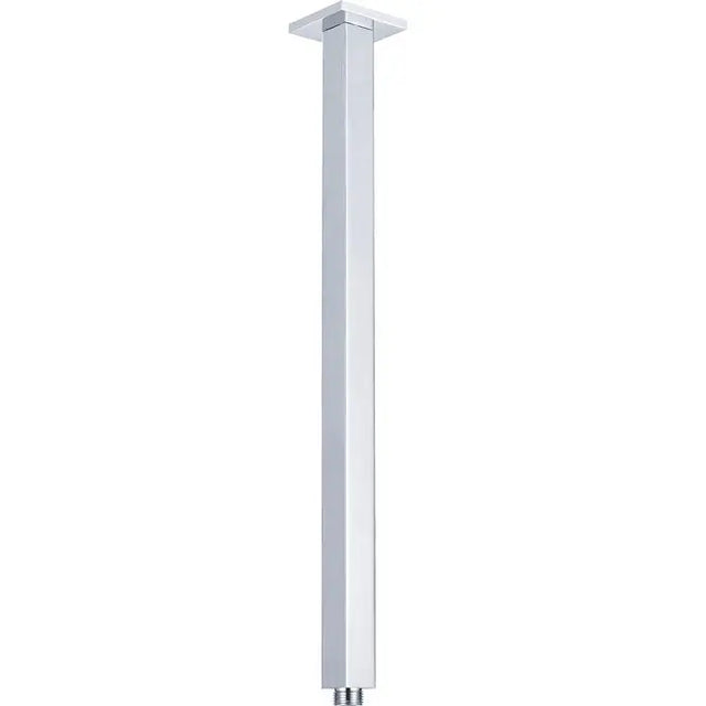 Square Chrome Ceiling Dropper, 600mm fienza