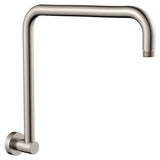 Round Fixed Gooseneck Shower Arm, Brushed Nickel fienza