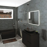 Round Fixed Gooseneck Shower Arm, Gun Metal fienza