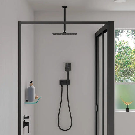 Round Shower Dropper, 300mm, Matte Black fienza