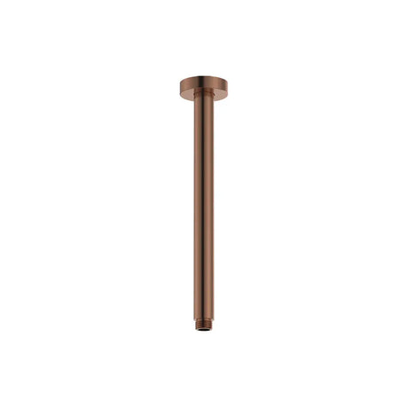 Round Shower Dropper, 300mm, Brushed Copper fienza