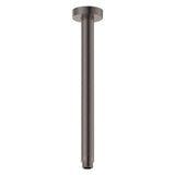 Round Shower Dropper, 300mm, Gun Metal fienza