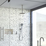 Round Shower Dropper, 300mm, Gun Metal fienza