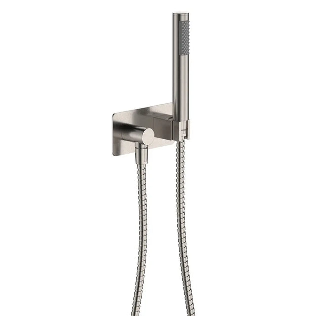 Isabella Hand Shower, Rectangular Plate, Brushed Nickel fienza