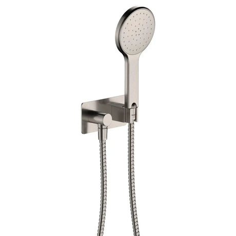 Kaya Hand Shower, Rectangular Plate, Brushed Nickel fienza