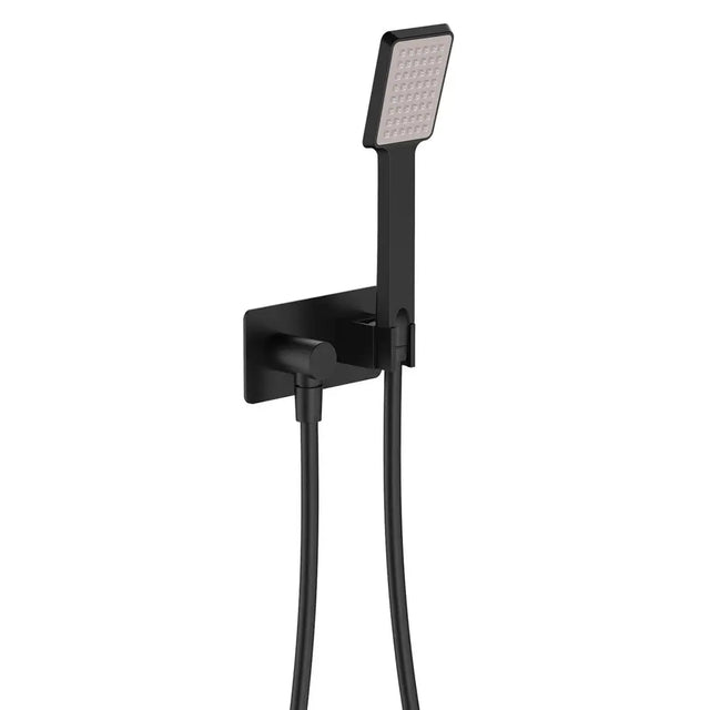 Koko Hand Shower, Rectangular Plate, Matte Black fienza