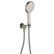 Kaya Hand Shower, Round Plate, Brushed Nickel fienza