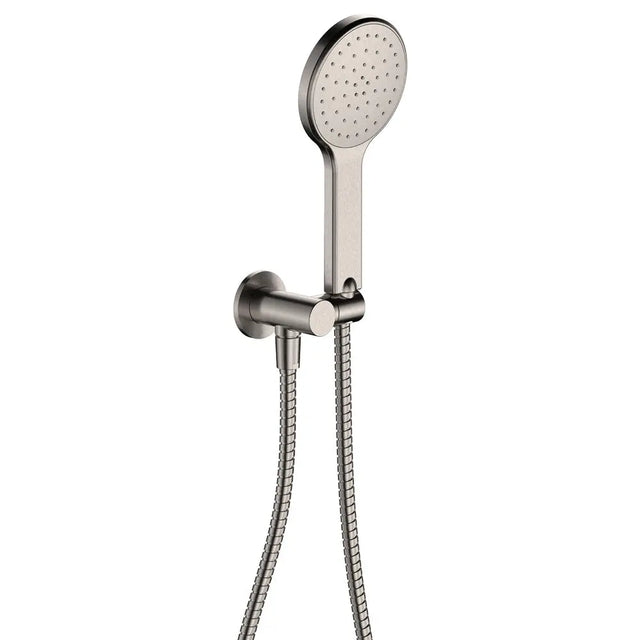Kaya Hand Shower, Round Plate, Brushed Nickel fienza