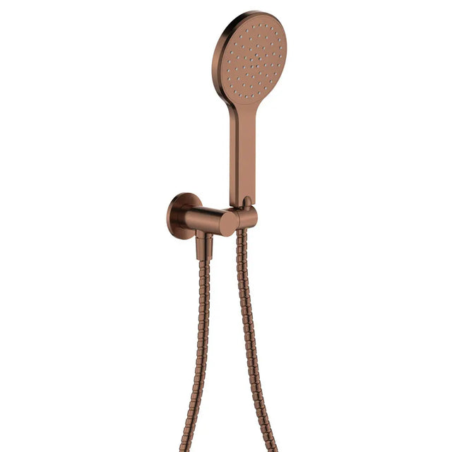 Kaya Hand Shower, Round Plate, Brushed Copper fienza