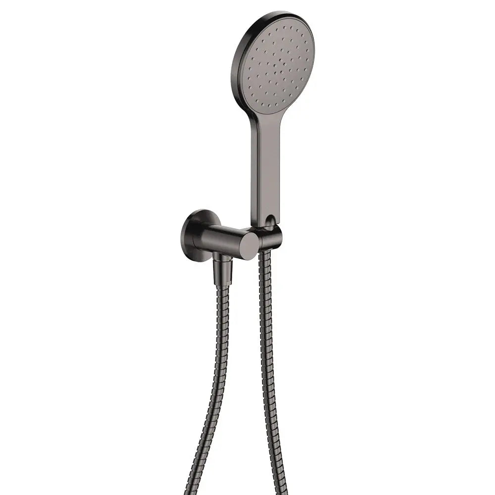 Kaya Hand Shower, Round Plate, Gun Metal fienza