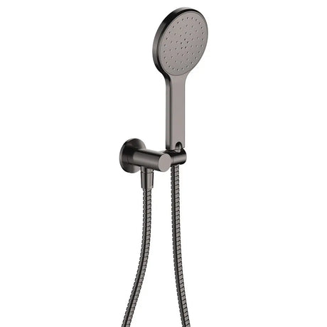 Kaya Hand Shower, Round Plate, Gun Metal fienza
