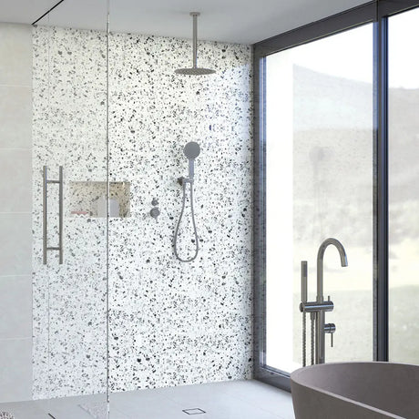 Kaya Hand Shower, Round Plate, Gun Metal fienza