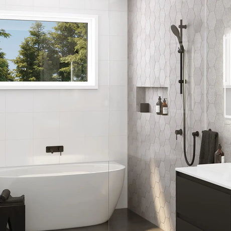 Kaya Rail Shower, Matte Black fienza
