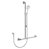 Luciana Care Inverted T Rail Shower with Push/Pull Slider, Left-Hand fienza