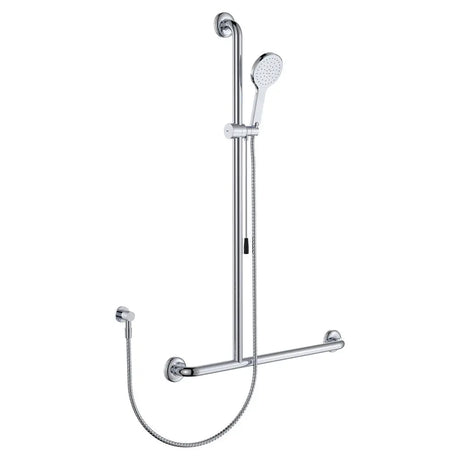 Luciana Care Inverted T Rail Shower with Push/Pull Slider, Left-Hand fienza