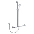 Luciana Care Inverted T Rail Shower, Left-Hand fienza