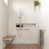 Luciana Care Inverted T Rail Shower, Left-Hand fienza