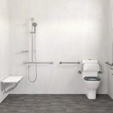 Luciana Care Inverted T Rail Shower, Left-Hand fienza