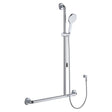 Luciana Care Inverted T Rail Showerwith Push/Pull Slider, Right-Hand fienza