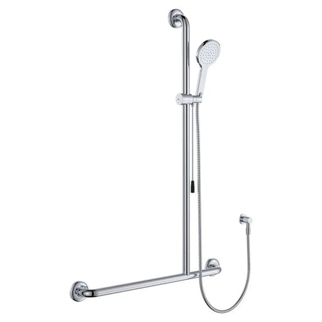 Luciana Care Inverted T Rail Showerwith Push/Pull Slider, Right-Hand fienza