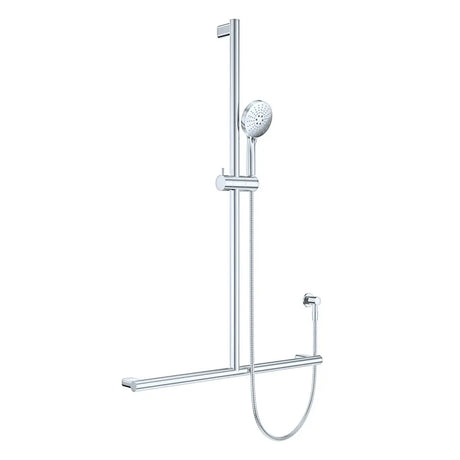 Care Inverted T Rail Shower, Chrome fienza