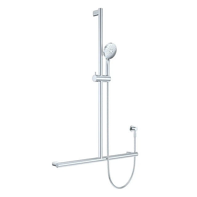 Care Inverted T Rail Shower, Chrome fienza