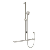 Care Inverted T Rail Shower with Push/Pull Slider, Brushed Nickel fienza