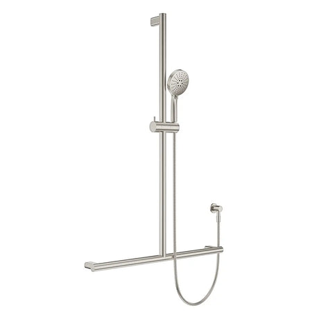 Care Inverted T Rail Shower, Brushed Nickel fienza