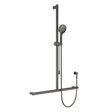 Care Inverted T Rail Shower with Push/Pull Slider, Gun Metal fienza