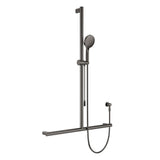 Care Inverted T Rail Shower with Push/Pull Slider, Gun Metal fienza