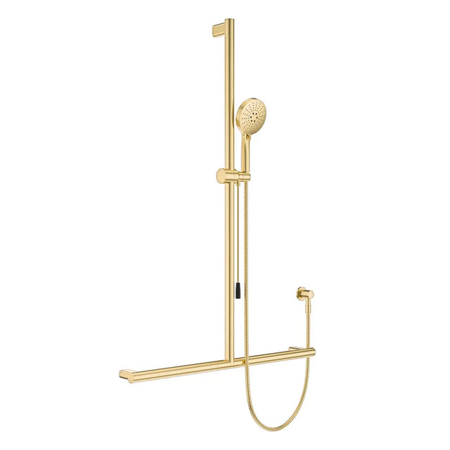 Care Inverted T Rail Shower with Push/Pull Slider, Urban Brass fienza