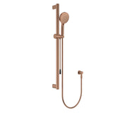 Care Rail Shower with Push/Pull Slider, Brushed Copper fienza
