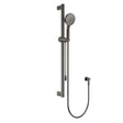 Care Rail Shower with Push/Pull Slider, Gun Metal fienza