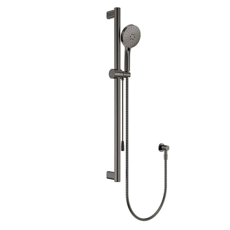 Care Rail Shower with Push/Pull Slider, Gun Metal fienza