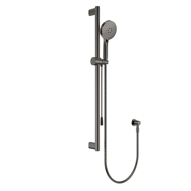 Care Rail Shower with Push/Pull Slider, Gun Metal fienza