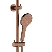 Kaya Twin Shower, Brushed Copper fienza