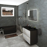 Kaya Twin Shower, Gun Metal fienza