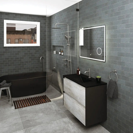 Kaya Twin Shower, Gun Metal fienza
