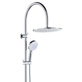 Empire Slim Curved Twin Shower, Chrome fienza