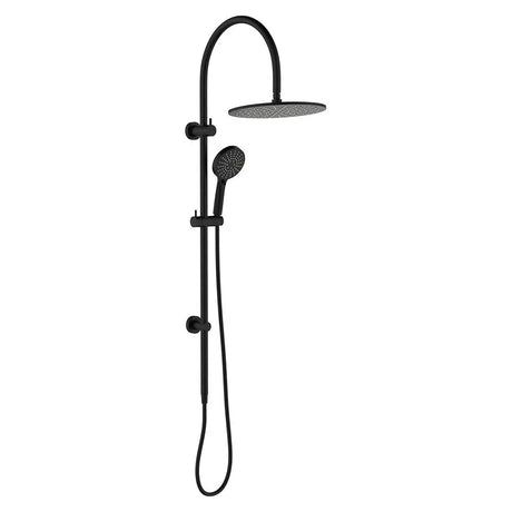 Empire Slim Curved Twin Shower, Matte Black fienza