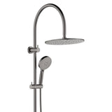Empire Slim Curved Twin Shower, Gun Metal fienza